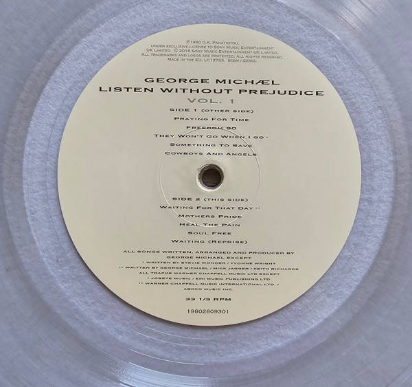 George Michael – Listen Without Prejudice Vol. 1 (clear)